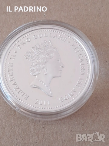 Сребро Алиса в страната на чудесата острови Питкерн 1 унция OZ, снимка 3 - Нумизматика и бонистика - 53108333