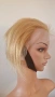 Къса руса естествена перука тип Пикси - 13x4, снимка 10