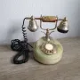 Стар винтидж арт старинен античен телефон, снимка 1