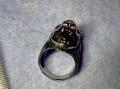 ФИГУРАЛЕН КОЛЕКЦИОНЕРСКИ АРТ ПРЪСТЕН ВЪЛК от НИКЕЛИРАНА БЛАГОРОДНА НЕРЪЖДАЕМА СТОМАНА 25161, снимка 13