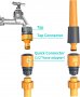 Нов Съединител за градински маркуч кран Пластмасов комплект фитинги , снимка 2