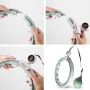 Фитнес обръч, за тренировка Hula Hoop, С тежести и брояч, GREEN, снимка 4