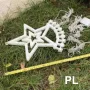 Голяма коледна ЗВЕЗДА с 9 гирлянда за елха или градинска украса, снимка 4