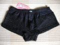 мъжки прашки, еротични боксерки марка Lookme, черни, с мрежа от красива плетка, снимка 1 - Бельо - 26580391