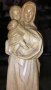 Дървена статуетка Богородица с Младенеца.Отлично състояние, снимка 6