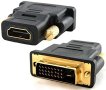 Преходник от DVI-HDMI Digital One SP01009 от DVI(м) към HDMI(ж)черен Адаптер DVI-HDMI Black, снимка 1 - Кабели и адаптери - 40254801