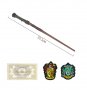 Магическа пръчка на Хари Потър + Билет + нашивки , Комплект , Harry Potter