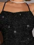 🖤✨ Луксозна черна блестяща рокля – Бъди звездата на всяко събитие! ✨🖤, снимка 3