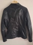 Дамско черно кожено яке, снимка 2