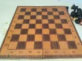 дървена кутия за шах и табла 25/5, снимка 7