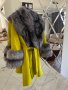 Дамско палто сибирска лисица и лама С, М,Л, снимка 2