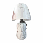 Стилна нощна лампа с елегантен мраморен дизайн, снимка 1 - Настолни лампи - 44901175