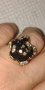 Искрящ дамски пръстен Черно цвете, снимка 1 - Пръстени - 43204736