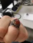 Масивни мъжки бутикови сребърни пръстени с позлата ръчна изработка, снимка 12