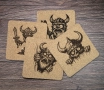 Комплект подложки за чаши (coaster) Викинги, снимка 2