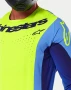 Мотокрос Блуза Alpinestars 2025 Techstar Melt Jersey YELLOW FLUO BLUE, снимка 3