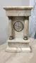 Френски античен мраморен каминен часовник марка ЛЪВ, снимка 1