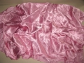 Розов копринен атлаз 140/160 см, 1980-те г. неупотребяван, отличен, снимка 1