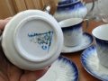 Порцеланов сервиз за чай кобалт и сребро , снимка 7