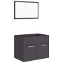 vidaXL Комплект мебели за баня от 2 части, сив, ПДЧ(SKU:804784, снимка 1 - Други - 44057740
