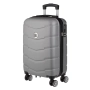 Куфар с колелца 87л, сив метален_1245728, снимка 1