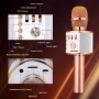 BONAOK Безжичен Bluetooth караоке микрофон, 3-в-1 преносим ръчен караоке микрофон, снимка 8
