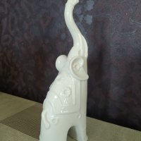 Порцеланова статуетка Слон, снимка 5 - Статуетки - 44133195