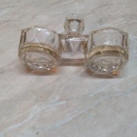 Стъклена солница , снимка 5 - Антикварни и старинни предмети - 38299261