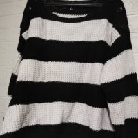 СТРАХОТНА БЛУЗА ОТ ПЛЕТИВО РАЕ 3XL, снимка 1 - Блузи с дълъг ръкав и пуловери - 43687435