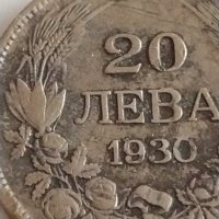 Сребърна монета 20 лева 1930г. България Цар Борис трети за КОЛЕКЦИОНЕРИ 42074, снимка 6 - Нумизматика и бонистика - 43799796