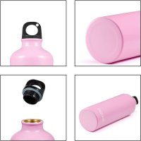 Алуминиева бутилка за вода розова 1литър , Autsel Aluminum Water Bottle 1l, снимка 2 - Аксесоари за велосипеди - 43224766
