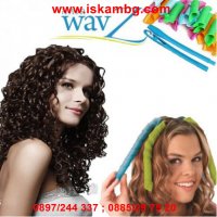 Hair WavZ комплект големи ролки за коса за красиви и буйни къдрици, снимка 9 - Други - 26991891