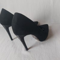 Елегантни дамски обувки  PAOLO BOCELLI , велурени , номер 38, снимка 7 - Дамски елегантни обувки - 40626311