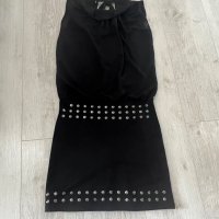 Черна рокля къса размер S, снимка 1 - Рокли - 38914261