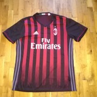  Футболна тениска на Милан маркова на Адидас 2016-2017г размер М, снимка 1 - Футбол - 38398948