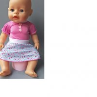 Нови дрешки за кукла Бейби Борн или кукли с височина 43 см, снимка 2 - Кукли - 28621887