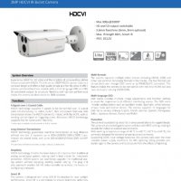 DAHUA HFW1220D Метална Водоустойчива 2.1Mpx 6мм 80 Метра Нощно 4в1 HDCVI, AHD, HDTVI IP67 -40+60°С, снимка 3 - HD камери - 26847701