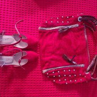 3бр комплекти-чанта и обувки, снимка 1 - Дамски обувки на ток - 38170773