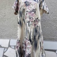 3XL Нова рокля в пастелни цветове (Италия) , снимка 1 - Рокли - 37615115