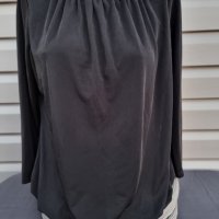 Дамска черна блуза с дълъг ръкав - модел 37, снимка 1 - Блузи с дълъг ръкав и пуловери - 39225368