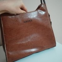 Твърда чанта Gucci естествена кожа, снимка 2 - Чанти - 28540338