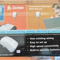 Адаптор Powerline Ethernet Corinex, снимка 2 - Мрежови адаптери - 38237181
