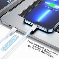 Ново Зарядно устройство за iPhone щепсел и кабел 1 метър Айфон Адаптер , снимка 5 - Аксесоари за Apple - 40293116