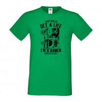 Мъжка тениска Get A Life,Изненада,Подарък,Празник , снимка 6 - Тениски - 36812295