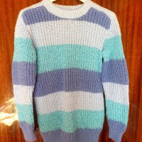 Дамски ръчно плетени пуловери, снимка 1 - Блузи с дълъг ръкав и пуловери - 43670675
