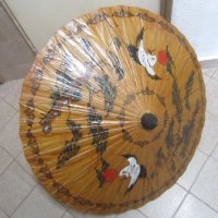 Япония / Китай Азия чадър от хартия дърво, щъркел, снимка 1 - Други - 28958740