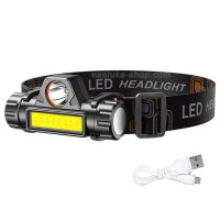 Мощна челна лампа 30W Zoom Light USB зареждане Високомощно фенерче за глава, снимка 5 - Друга електроника - 43162279