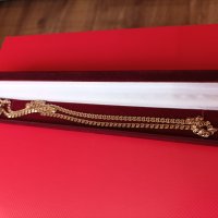 Златна руска верижка с висулка , снимка 3 - Колиета, медальони, синджири - 40558944