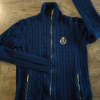 LAUREN RALPH LAUREN Full Zip Cable Knit Crest Sweaterого - страхотен дамски пуловер , снимка 5 - Блузи с дълъг ръкав и пуловери - 43048405