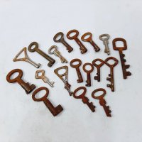 ЛОТ от 18 стари малки ключета(1.3), снимка 2 - Антикварни и старинни предмети - 43741417